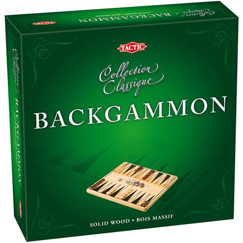 Tactic Coffret Backgammon en Bois